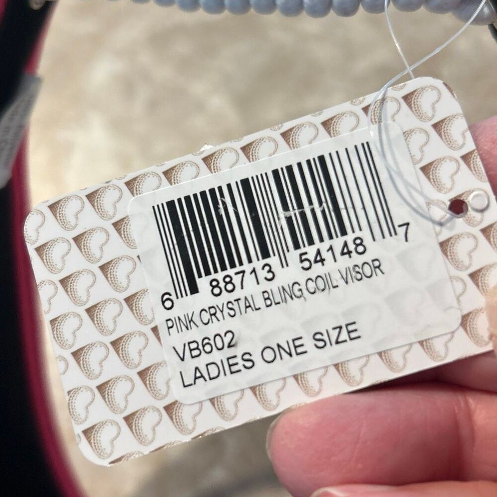 Pink Rhinestone Visor NWT - Picture 5 of 6